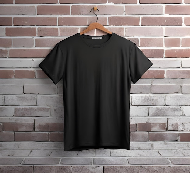 black-t-shirt-mockup-with-brick-background-ai-generate_865654-2821