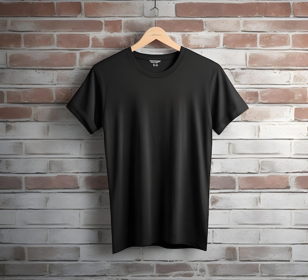 black-t-shirt-mockup-with-brick-background-ai-generate_865654-2824