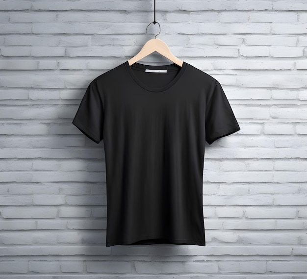 black-t-shirt-mockup-with-brick-background-ai-generate_865654-2830