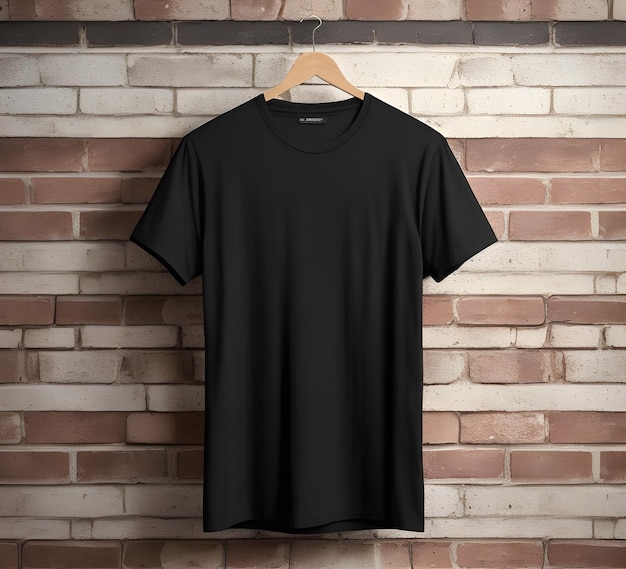 black-t-shirt-mockup-with-brick-background-ai-generate_865654-2831